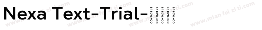 Nexa Text-Trial字体转换